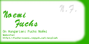 noemi fuchs business card